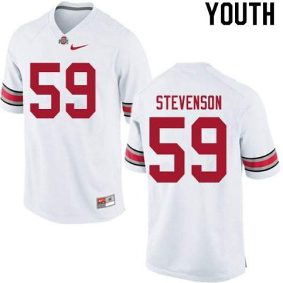 Youth Ohio State Buckeyes #59 Zach Stevenson White Nike NCAA College Football Jersey Black Friday WUJ0244BR